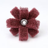 3M HS-XB Scotch-Brite Cross Buff, Aluminum Oxide Very Fine, Maroon, 1-1/2 in x 3/8 in, 2 Ply, 8-32 Eyelet (7000121147) (100 Pack)