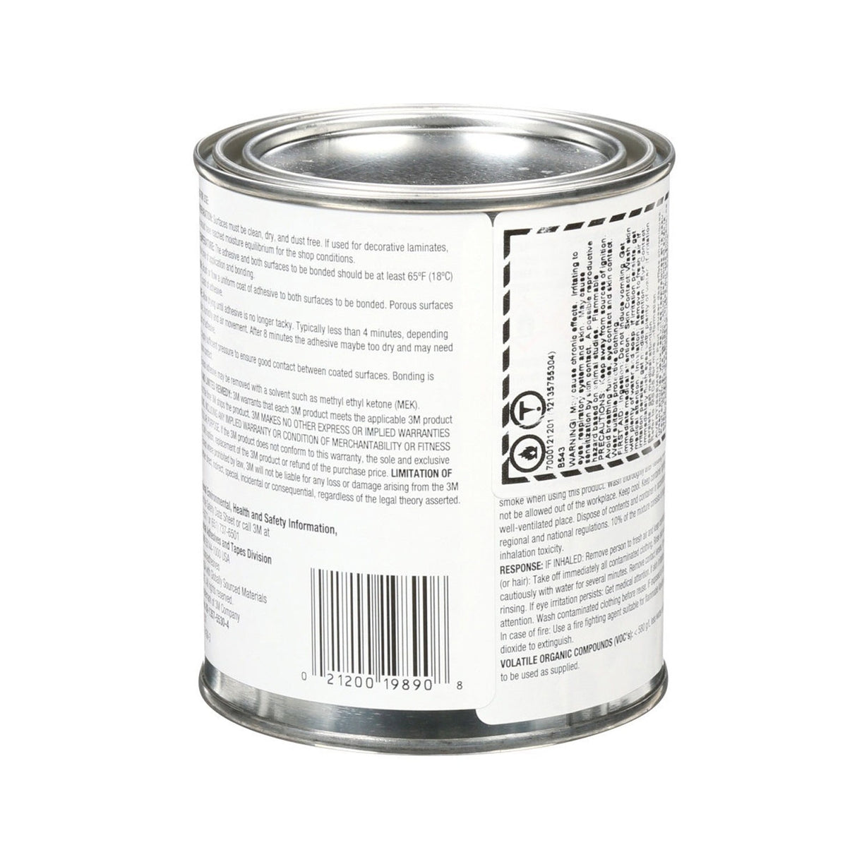 3M 1357 Neoprene High Performance Contact Adhesive, Gray-Green, 1 Pint Can (7000121201) (Case of 12) (12 Pack) - 4