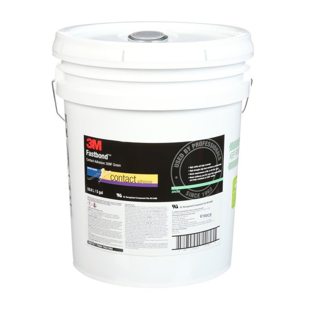 3M 30NF 21187 Fastbond Contact Adhesive, Green, 5 Gallon (7000121383)