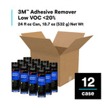 3M ADH REMOVER Adhesive Remover Low VOC 20 Percent Aerosol Can, Transparent, 24 fl oz, Net Wt 18.7 oz (7000121420) (12 Pack) - 9
