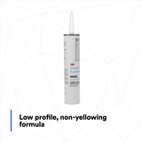 3M Flexiclear Body Seam Sealer, Transparent, 10 fl oz Cartridge (08405) (7000121530) (12 Pack) - 4