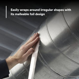 3M 34383 Aluminum Foil Tape, Silver, 2 in x 60 yd, 4.5 mil (7000122329) (24 Pack) - 9