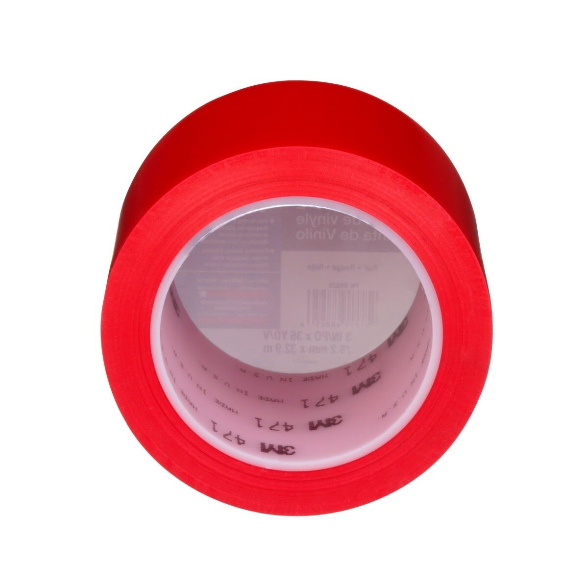 3M 471 Vinyl Tape, Red, 3 in x 36 yd, 5.2 mil (7000122474) (12 Pack) - 7