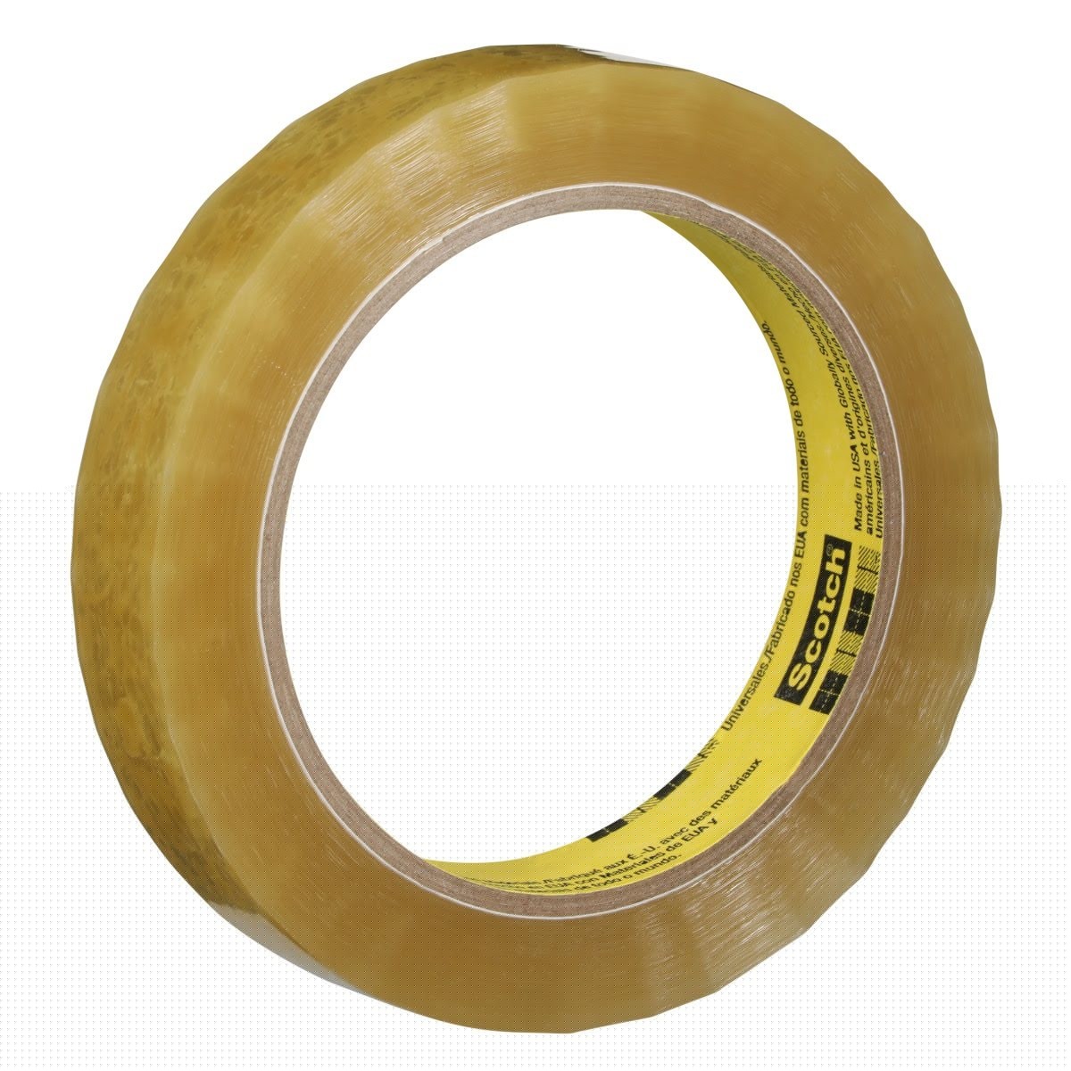3M 681 Scotch Light Duty Packaging Tape, Clear, Moisture Chemical Resistant, 3/4 in x 72 yd (7000122497) (48 Pack) - 2