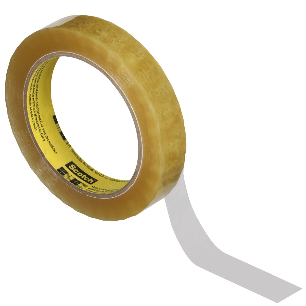 3M 681 Scotch Light Duty Packaging Tape, Clear, Moisture Chemical Resistant, 1 in x 72 yd (7000122498) (36 Pack) - 5