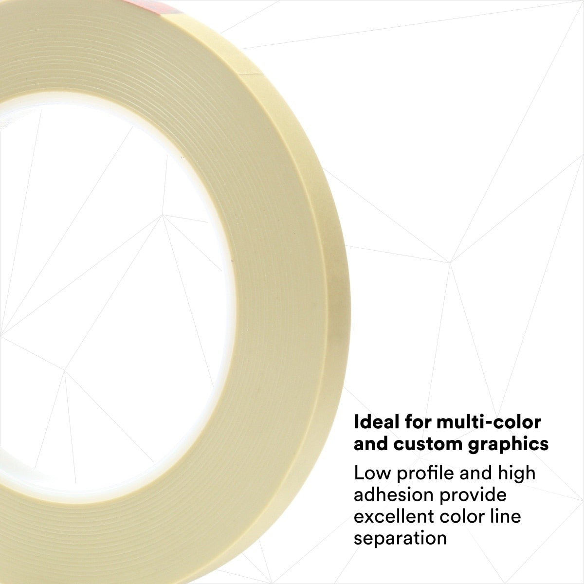 3M 218 Scotch Fine Line Tape, Polypropylene Film, Rubber Adhesive, Green, 3/8 in x 60 yd, 5.0 mil (7000123346) (96 Pack) - 6