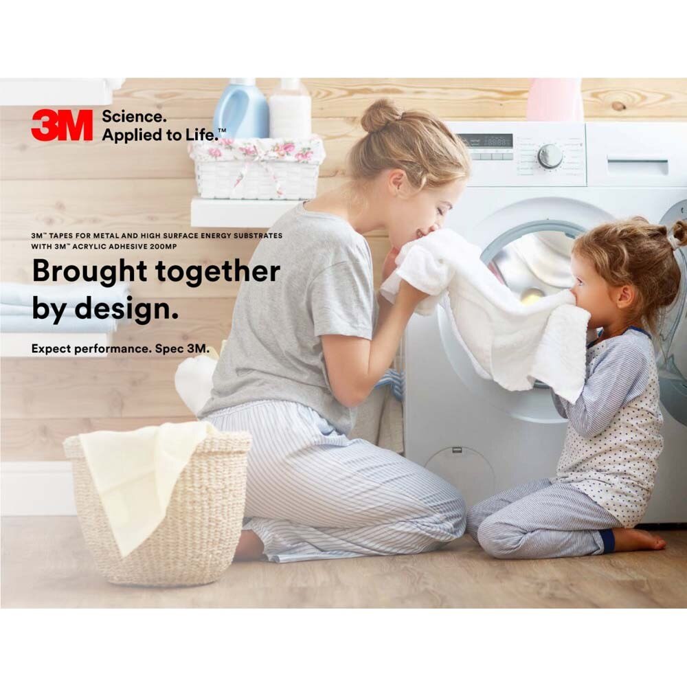 3M 7000123376 Adhesive Transfer Tape 467MP Clear 24 in x 60 yd 2 mil - 8