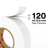 3M 4959 VHB Tape , White, 1/2 in x 36 yd 120 mil (7000123403) (18 Pack) - 6
