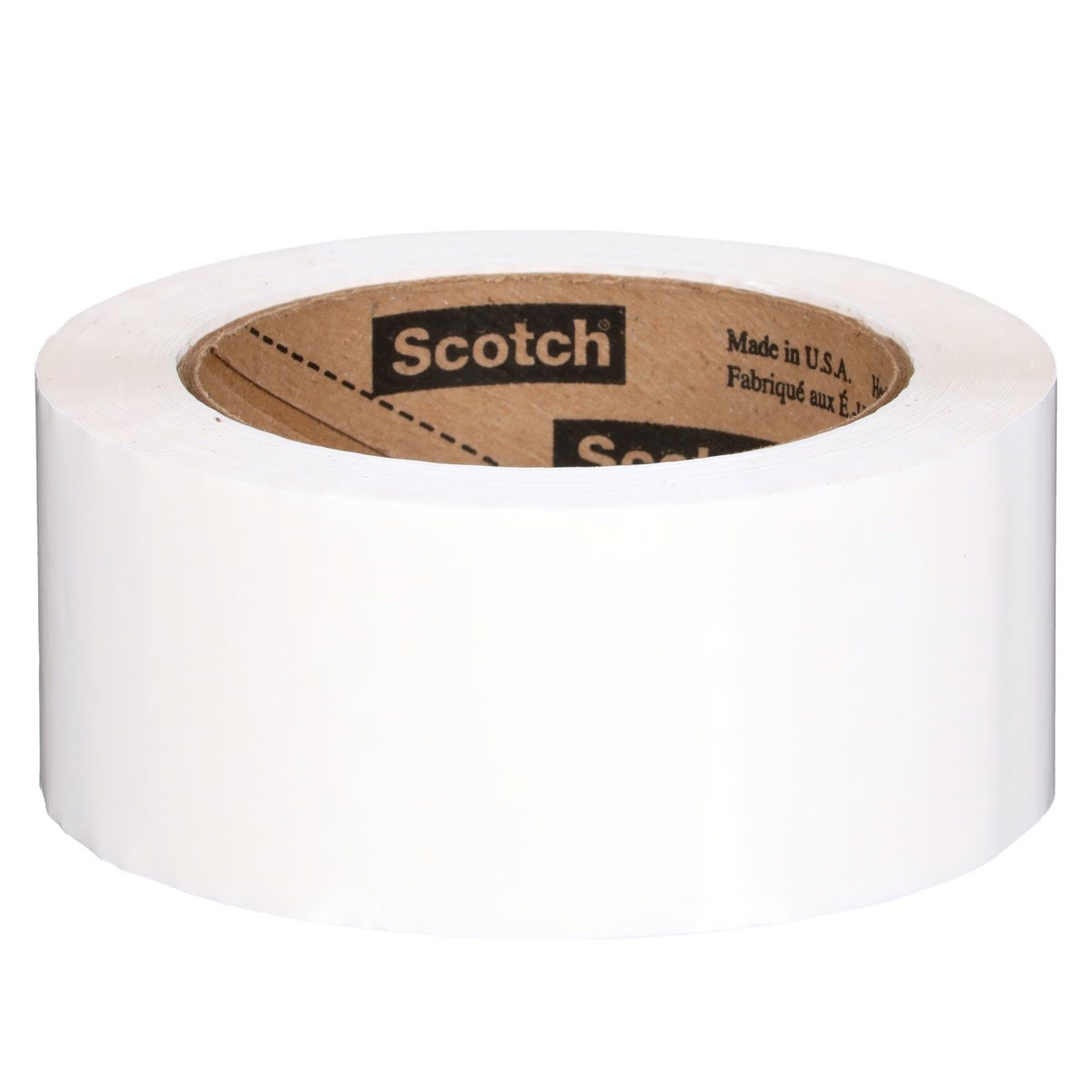 3M 371 Scotch Box Sealing Tape, White, 48 mm x 100 m (7000123427) (1080 Pack) - 3