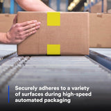 3M 371 Scotch Box Sealing Tape, Yellow, 48 mm x 100 m (7000123429) (1080 Pack) - 7