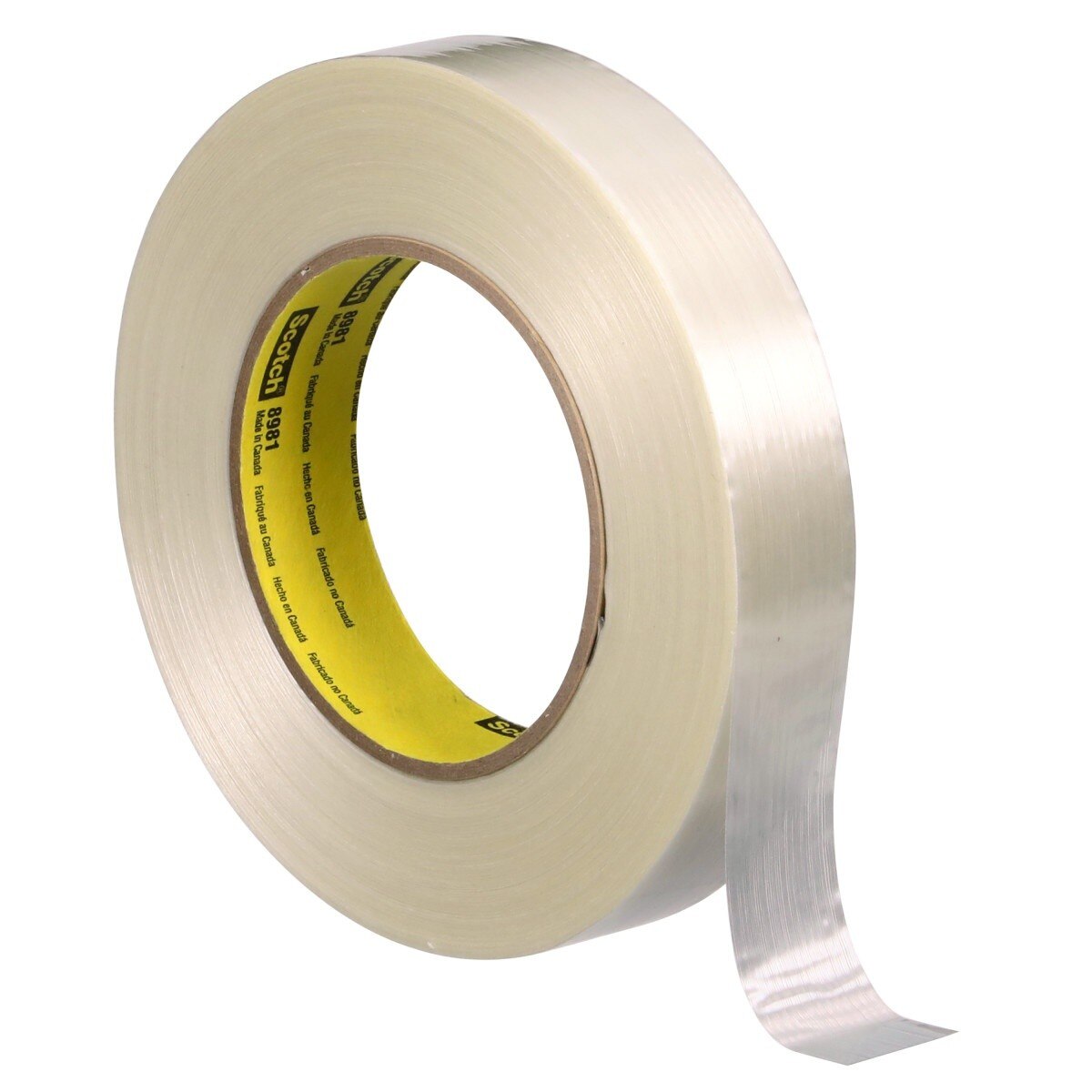 3M 8981 Scotch Filament Tape, Clear, 24 mm x 55 m, 6.6 mil (7000123468) (36 Pack) - 2