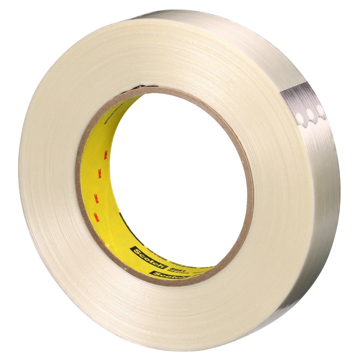 3M 8981 Scotch Filament Tape, Clear, 24 mm x 55 m, 6.6 mil (7000123468) (36 Pack) - 4