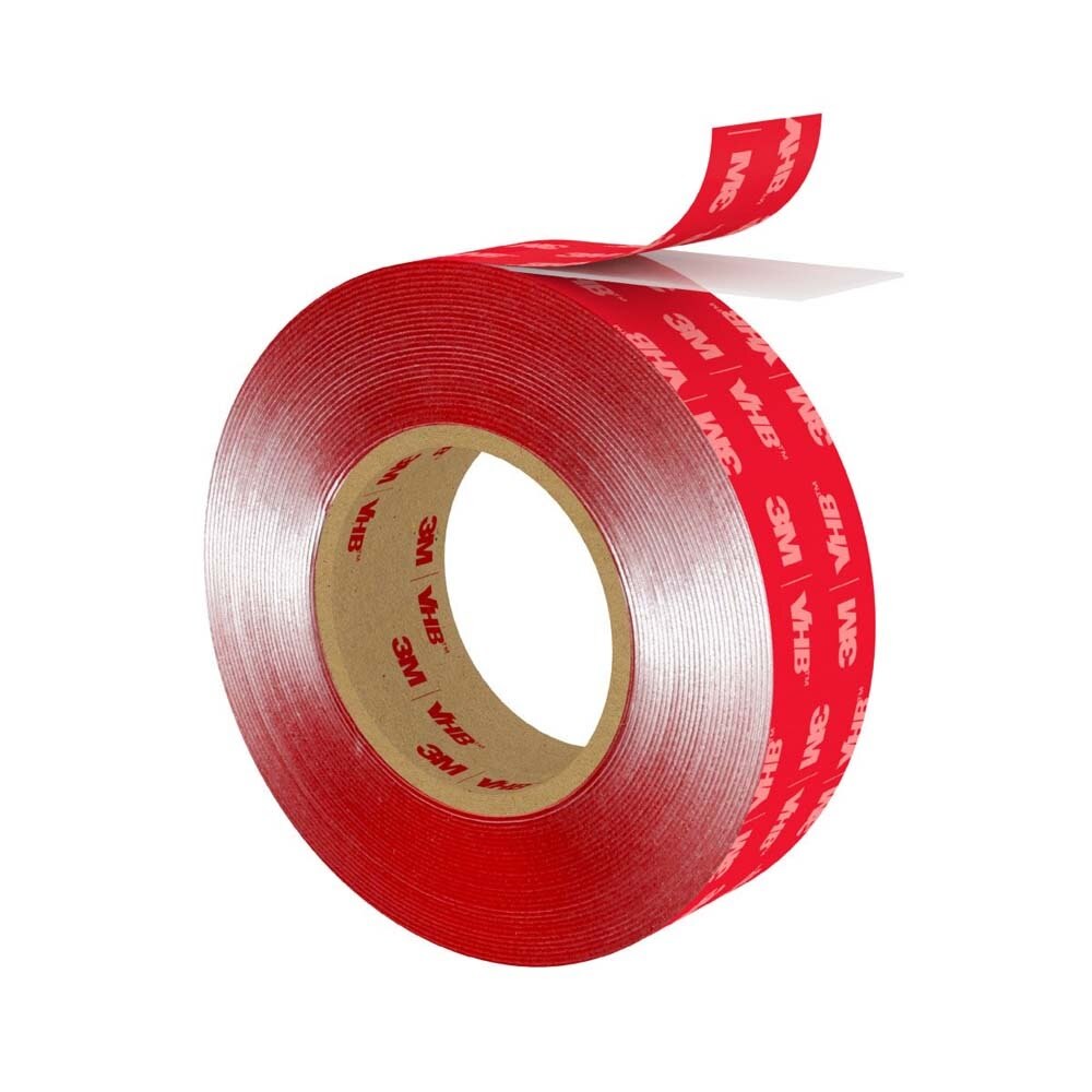 3M 7000123482 VHB Tape 4910, Clear, 1/2 in x 36 yd, 40 mil (4 Pack)