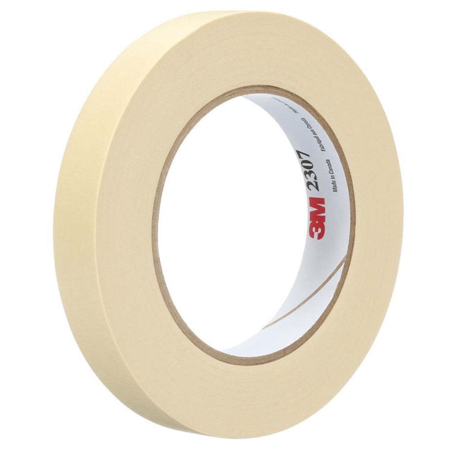 3M 7000123530 Masking Tape 2307, Tan, 18 mm x 55 m, 5.2 mil (48 Pack)