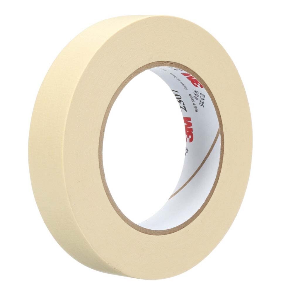 3M 7000123530 Masking Tape 2307, Tan, 18 mm x 55 m, 5.2 mil (48 Pack) - 2