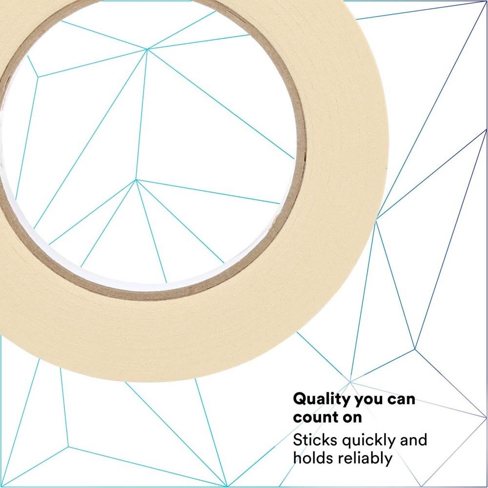 3M 7000123530 Masking Tape 2307, Tan, 18 mm x 55 m, 5.2 mil (48 Pack) - 6