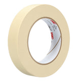 3M 2307 Masking Tape, Tan, Rubber Adhesive, Crepe Paper Backing, 24 mm x 55 m, 5.2 mil (7000123531) (36 Pack) - 2