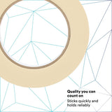 3M 2307 Masking Tape, Tan, Rubber Adhesive, Crepe Paper Backing, 24 mm x 55 m, 5.2 mil (7000123531) (36 Pack) - 5