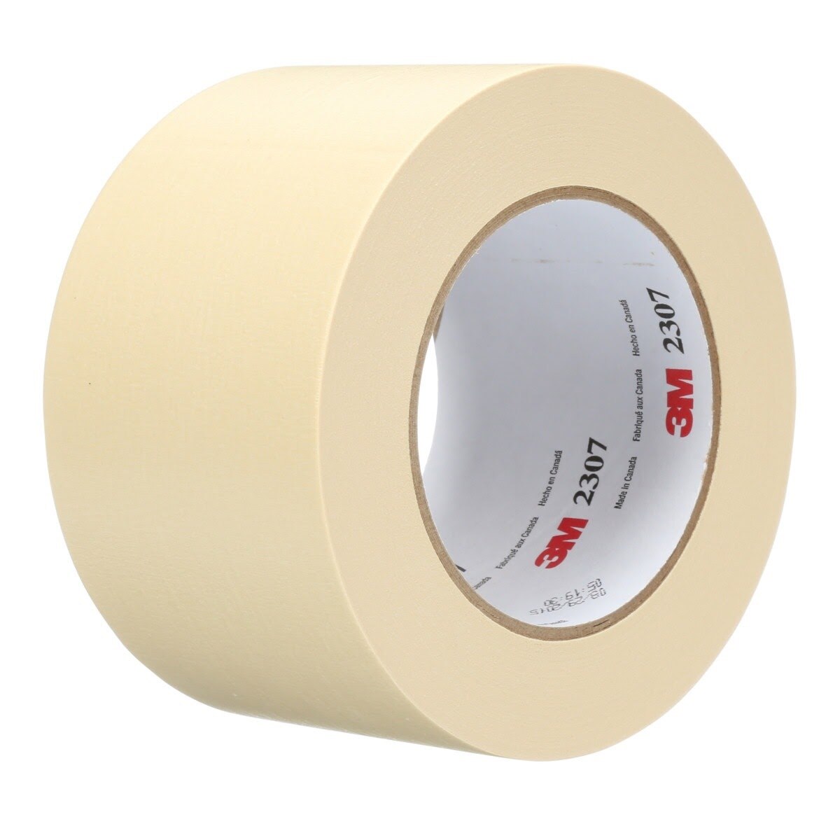 3M 2307 Masking Tape, Tan, 72 mm x 55 m, 5.2 mil (7000123534) (12 Pack)