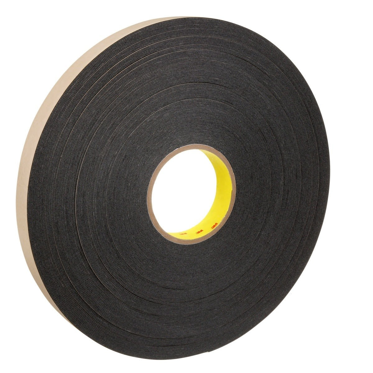 3M 4492B Double Coated Polyethylene Foam Tape, Black, 1 in x 72 yd, 31 mil (7000123710) (9 Pack)