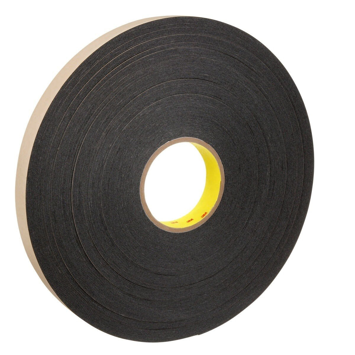 3M 4492B Double Coated Polyethylene Foam Tape, Black, 1 in x 72 yd, 31 mil (7000123710) (9 Pack)
