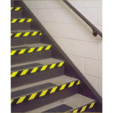 3M 5702 Safety Stripe Vinyl Tape, Rubber Adhesive, Black Yellow, 1 in x 36 yd, 5.4 mil (7000123722) (36 Pack) - 6