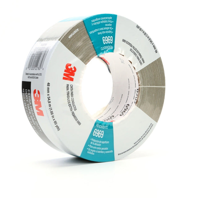 3M 6969 Extra Heavy Duty Duct Tape, Olive, Industrial Strength, Water Resistant, 10 mil, 48 mm x 54.8 m (7000123814) (24 Pack)