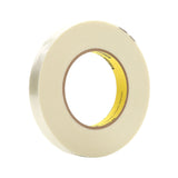 3M 898 Scotch Filament Tape, Clear, 18 mm x 330 m, 6.6 mil (7000123844) (8 Pack)