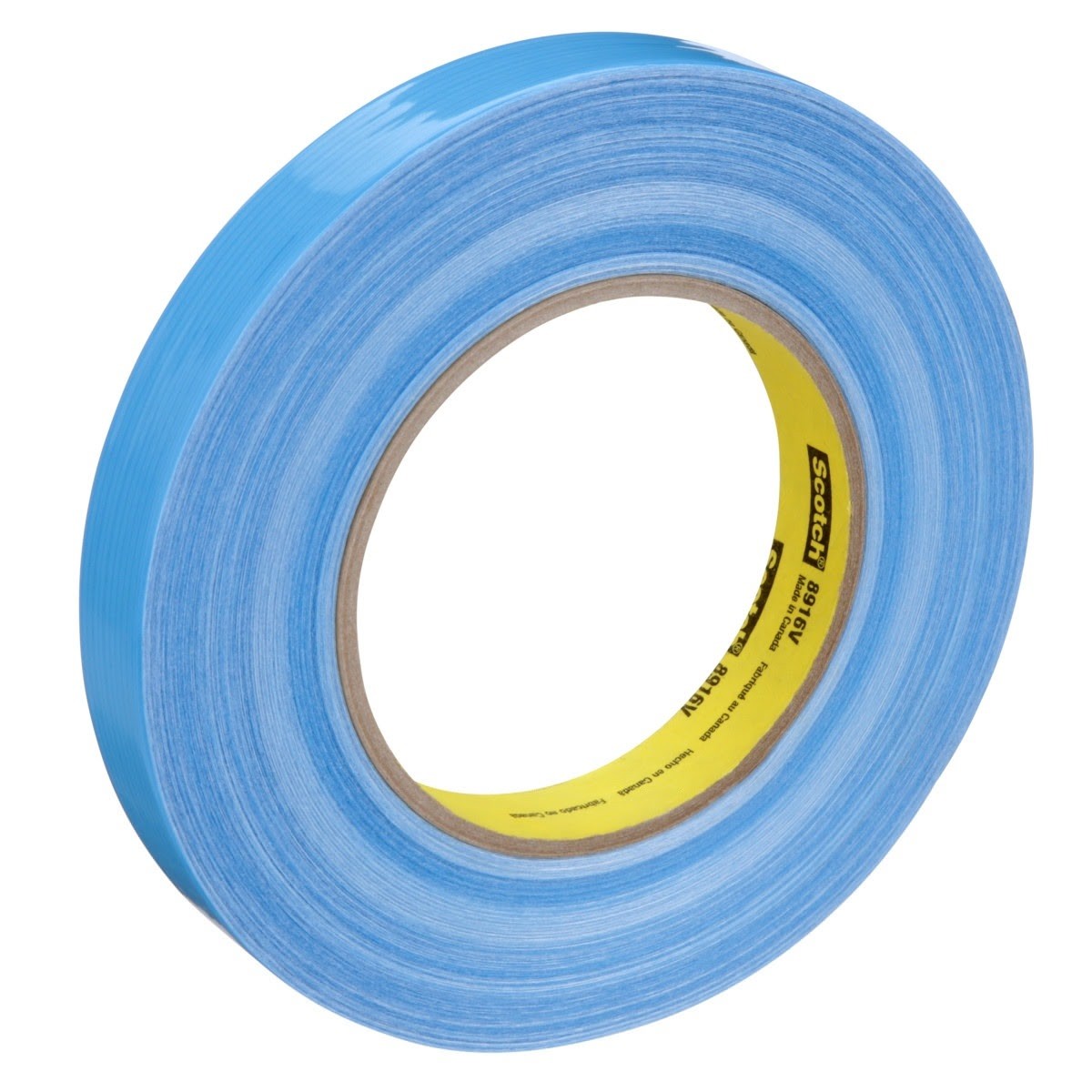 3M 8916V Scotch Filament Tape, Blue, 18 mm x 55 m, 6.8 mil, 6.8 mil (7000123853) (48 Pack)