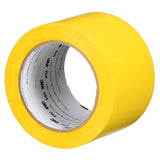 3M 764 General Purpose Vinyl Tape, Yellow, 3 in x 36 yd, 5 mil (43179) (7000123864) (12 Pack) - 3