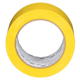 3M 764 General Purpose Vinyl Tape, Yellow, 3 in x 36 yd, 5 mil (43179) (7000123864) (12 Pack) - 4