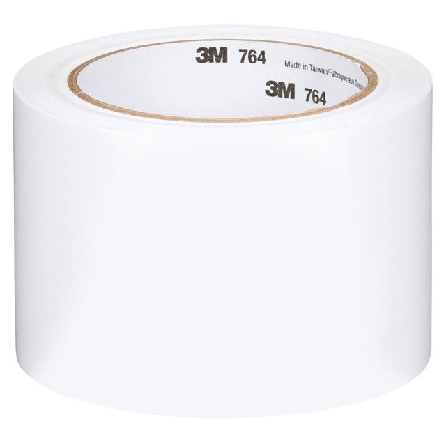 3M 764 43183 General Purpose Vinyl Tape, White, 5 mil, 3 in x 36 yd, Floor Marking, Color Coding (7000123865) (12 Pack)