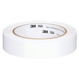 3M 764  General Purpose Vinyl Tape, White, 1 in x 36 yd, 5 mil, Floor Marking, Color Coding, Bundling (43184) (7000123866) (36 Pack) - 3