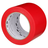 3M 764 General Purpose Vinyl Tape, Red, 3 in x 36 yd (7000123885) (12 Pack) - 2