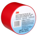 3M 764 General Purpose Vinyl Tape, Red, 3 in x 36 yd (7000123885) (12 Pack) - 8