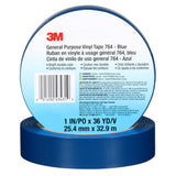 3M 764 General Purpose Vinyl Tape, Blue, 1 in x 36 yd, 5 mil (43431) (7000123887) (36 Pack) - 8