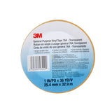 3M General Purpose Vinyl Tape, Transparent, 1 in x 36 yd, 5 mil Roll (764) (7000123889) (36 Pack) - 8