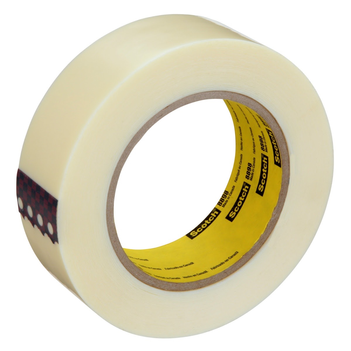 3M 8898 Scotch Strapping Tape, Ivory, 36 mm x 55 m, 4.6 mil (7000123957) (24 Pack) - 2