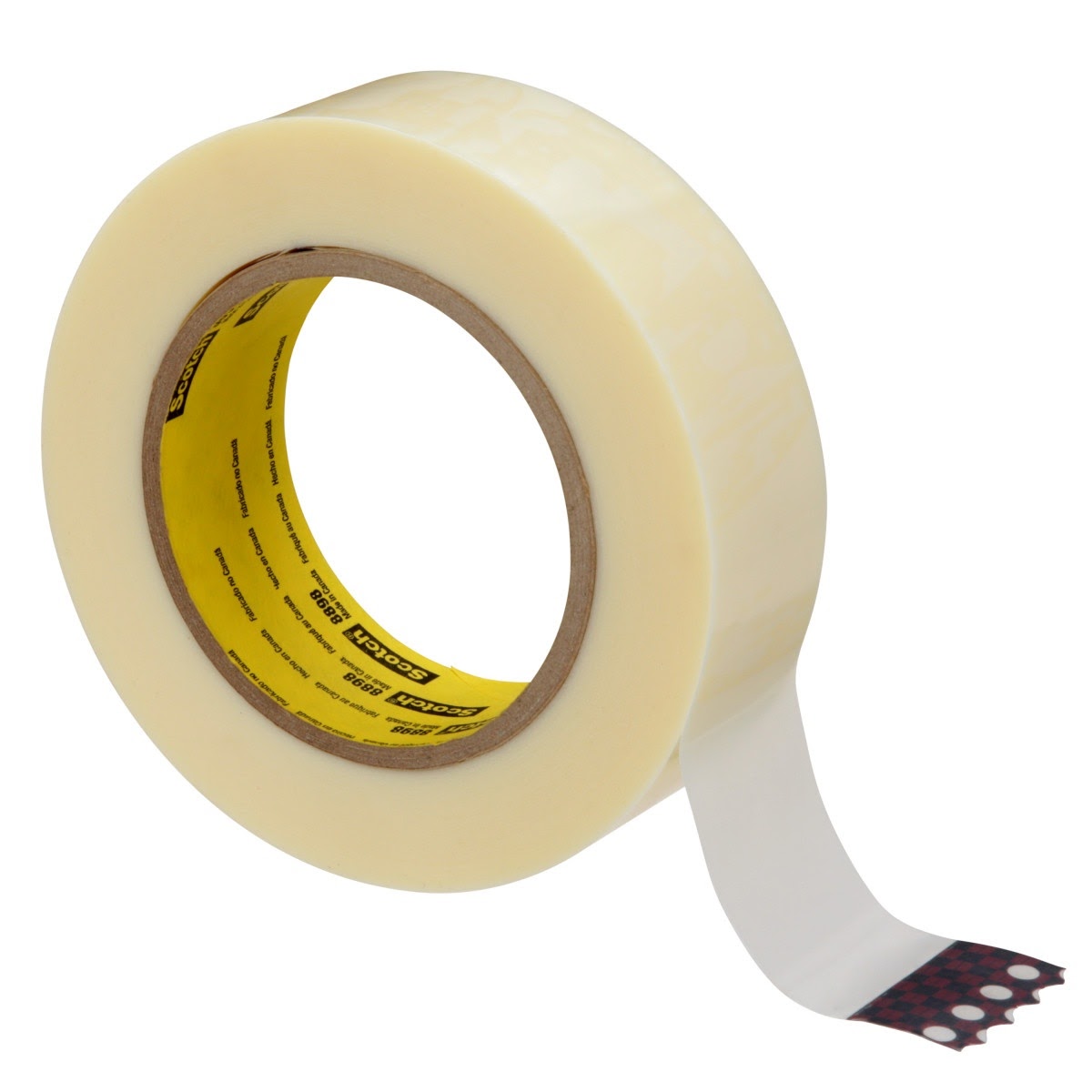 3M 8898 Scotch Strapping Tape, Ivory, 36 mm x 55 m, 4.6 mil (7000123957) (24 Pack) - 5