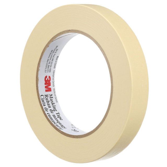 3M 203 General Purpose Masking Tape, Beige, 24 mm x 55 m, 4.7 mil (7000124085) (36 Pack)