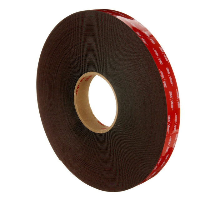 3M 5952 VHB Double-Sided Acrylic Foam Tape, Black, 1 in x 36 yd, 45 mil, Industrial Mounting (7000124123) (2 Pack)