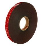 3M 5952 VHB Double-Sided Acrylic Foam Tape, Black, 1 in x 36 yd, 45 mil, Industrial Mounting (7000124123) (2 Pack) - 4