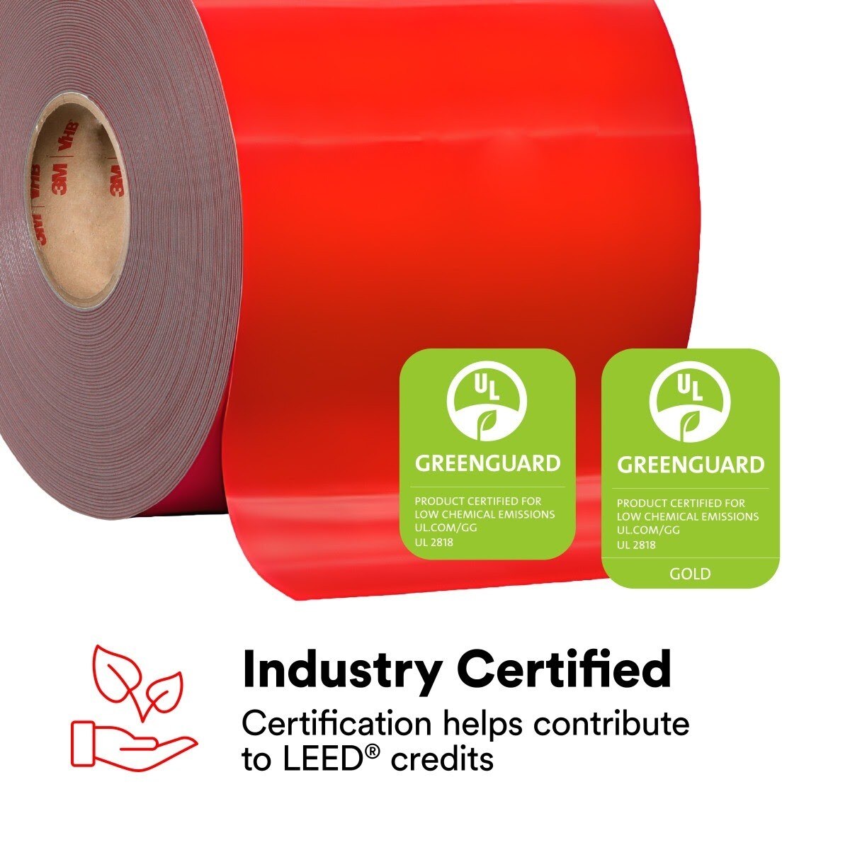 3M 4941 4941F VHB Tape F, Gray, 1/2 in x 36 yd, 45 mil, Film Liner (7000124127) (18 Pack) - 10