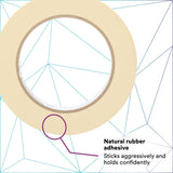 3M 203 General Purpose Masking Tape, Beige, 36 mm x 55 m, 4.7 mil (7000124208) (24 Pack) - 2