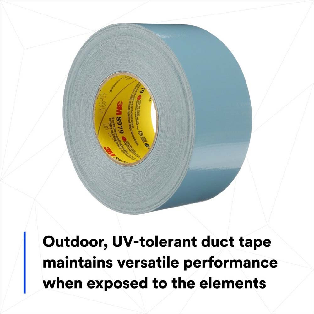 3M 7000124263 Performance Plus Duct Tape 8979, Slate Blue, 72 mm x 54.8 m, 12.1 mil (12 Pack) - 5