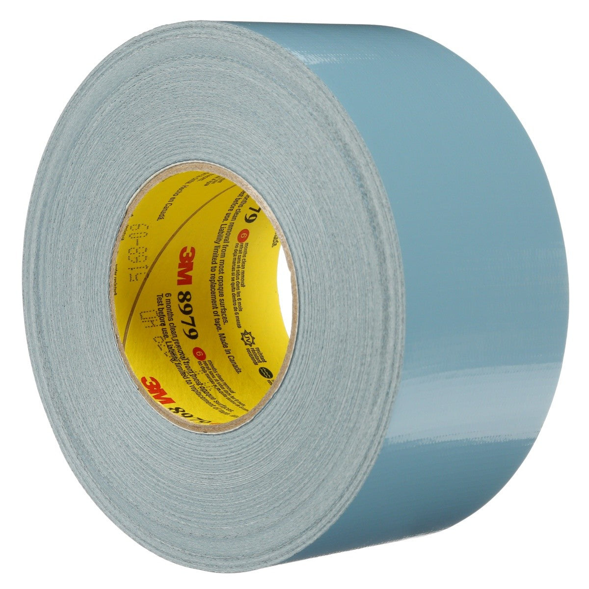 3M 8979 Performance Plus Heavy Duty Duct Tape, Slate Blue, 144 mm x 54.8 m, 11.5 mil, Clean Removal, UV and Weather Resistant (7000124264) (6 Pack) - 5