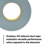 3M 8979 Performance Plus Duct Tape Heavy Duty, Slate Blue, 12 in x 60 yds, 12.1 mil, 6 Month Clean Removal, UV and Weather Resistant (7000124267) (2 Pack) - 5