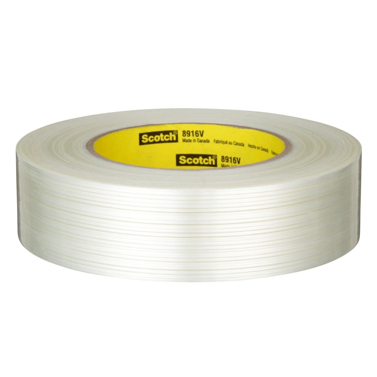 3M 8916V Scotch Filament Tape, Clear, 24 mm x 55 m, 6.8 mil, 6.8 mil (7000124324) (36 Pack)