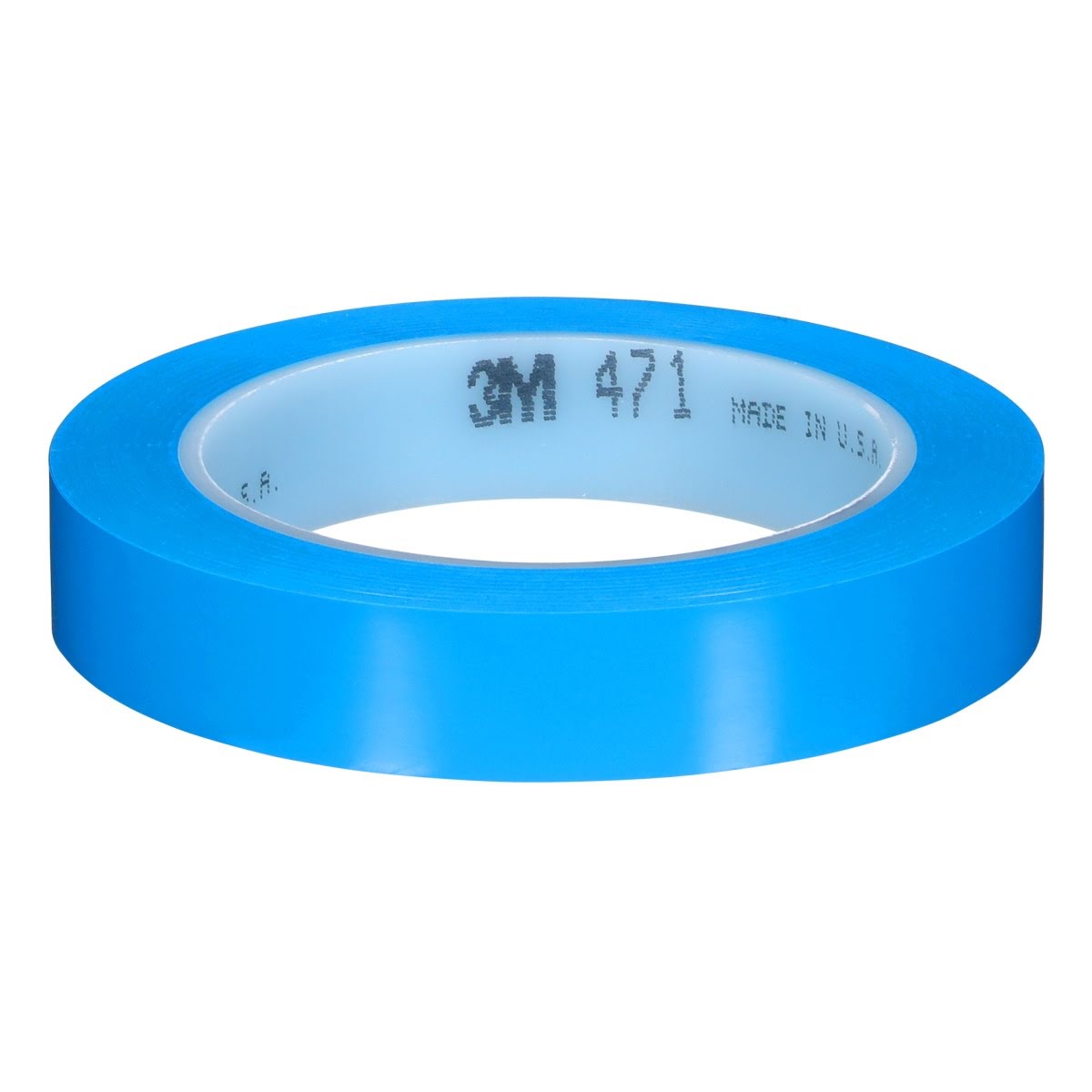 3M Vinyl Tape 471 Blue 5.2 mil 3/4 in x 36 yd 48 Rolls Case (471) (7000124804) (48 Pack)