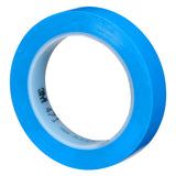 3M Vinyl Tape 471 Blue 5.2 mil 3/4 in x 36 yd 48 Rolls Case (471) (7000124804) (48 Pack) - 3
